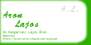 aron lajos business card